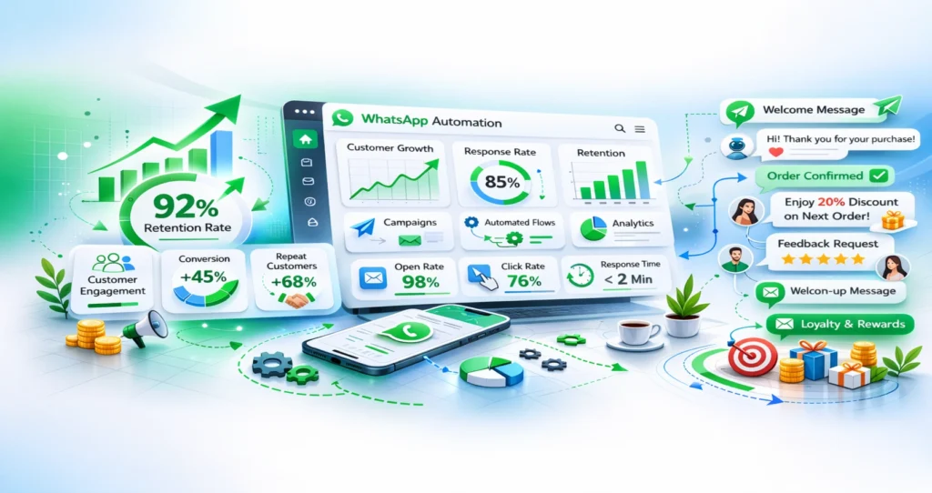 WhatsApp Automation platform by Wauto improving customer retention